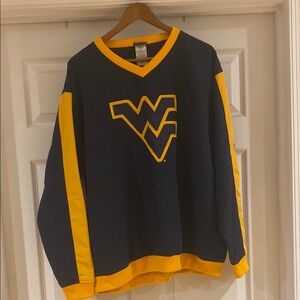 WVU Navy and Gold West Virginia WVU Mountaineers Pullover Jacket